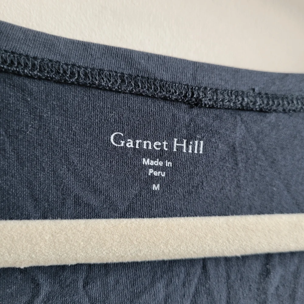 Garnet Hill Easy Knit Midi Dress In Navy - Picture 6 of 7